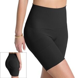 ASSETS Red Hot Label Spanx S Flatout Flawless Mid-Thigh Shaper FS3915 Blk 90192